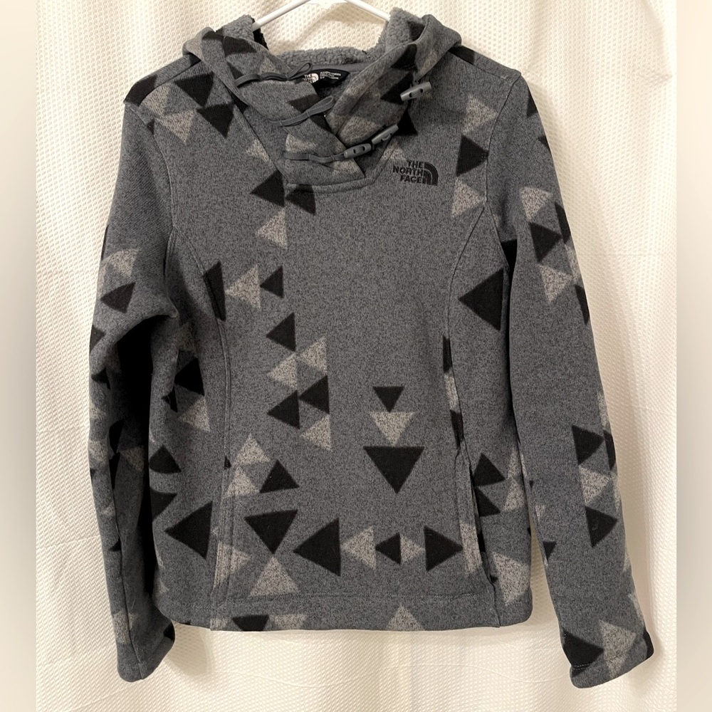 North Face Hooded Geometric Pullover